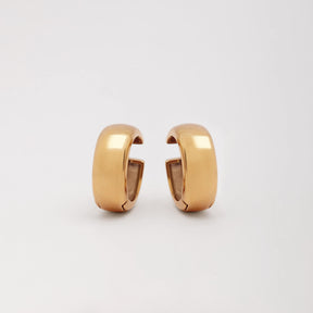 18K Gold Plated Classic Huggie Earrings