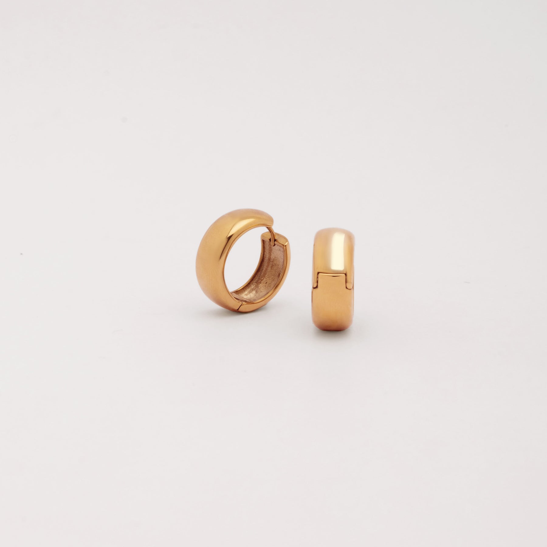 18K Gold Plated Classic Huggie Earrings