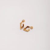 18K Gold Plated Square Hoop Earrings