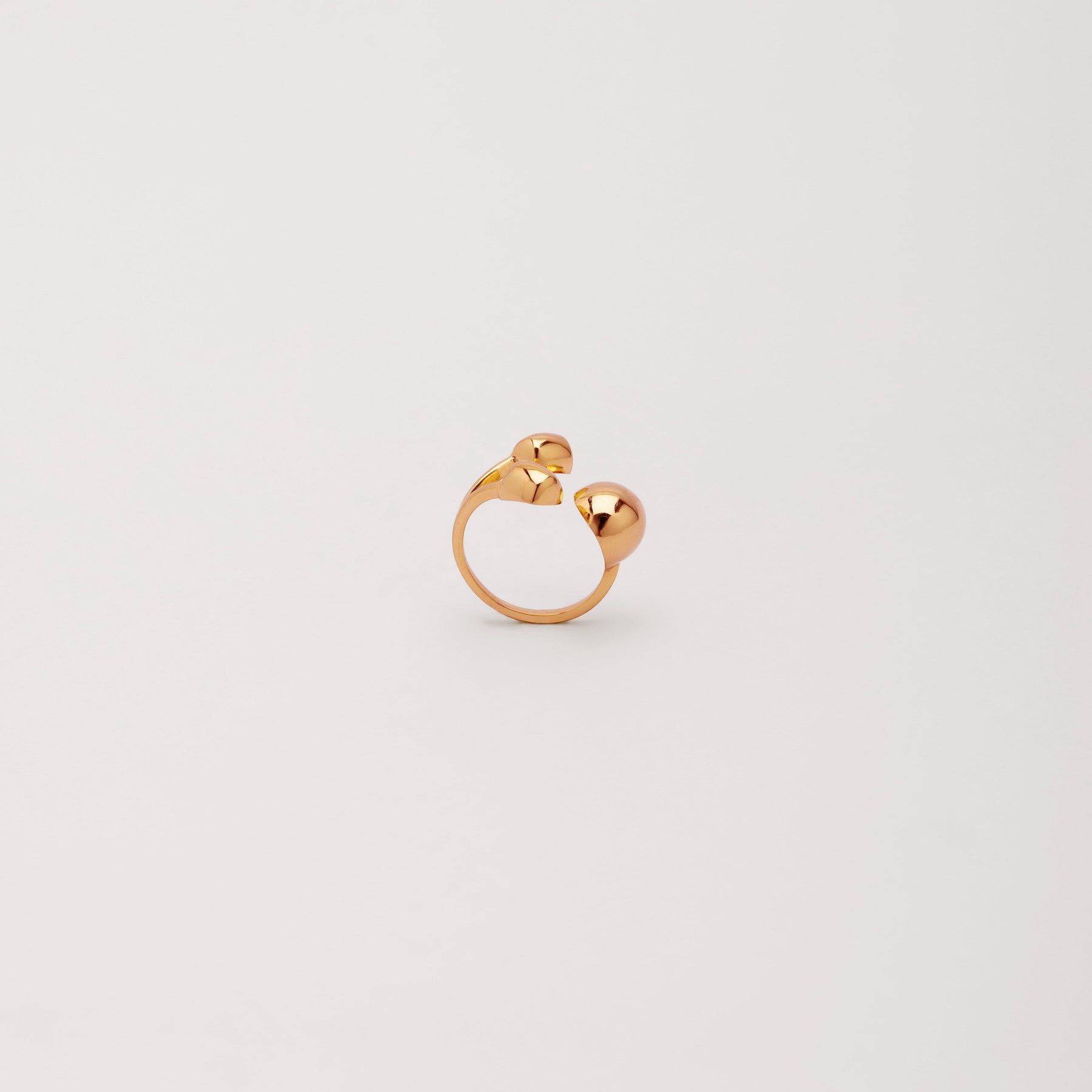 Adjustable Triple Motif Statement Ring