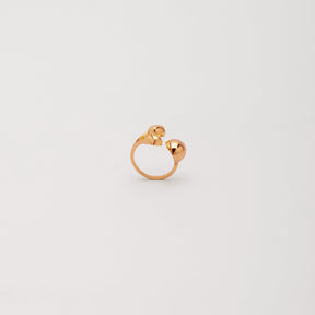 Adjustable Triple Motif Statement Ring