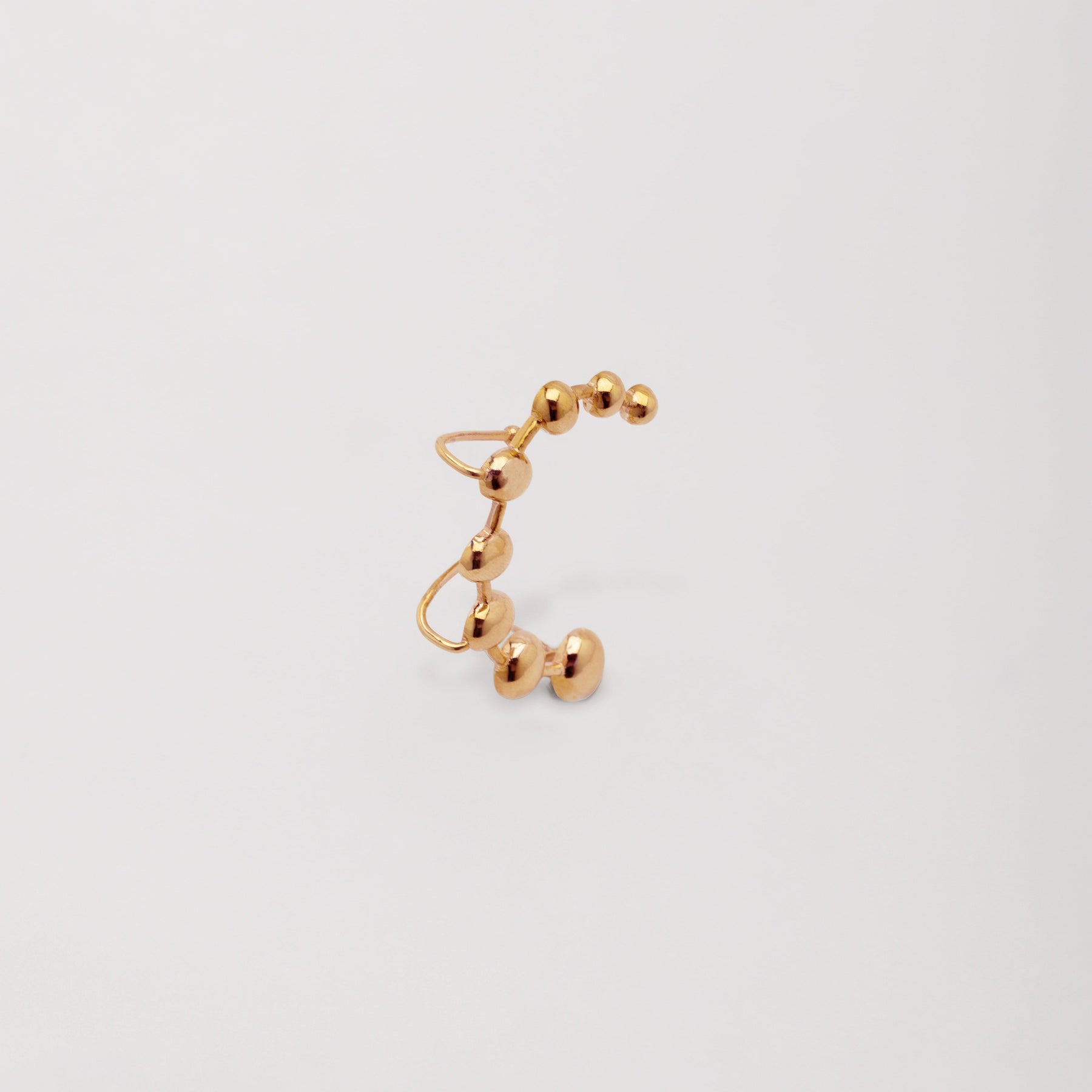 Adjustable Bubble Statement Ear Cuff