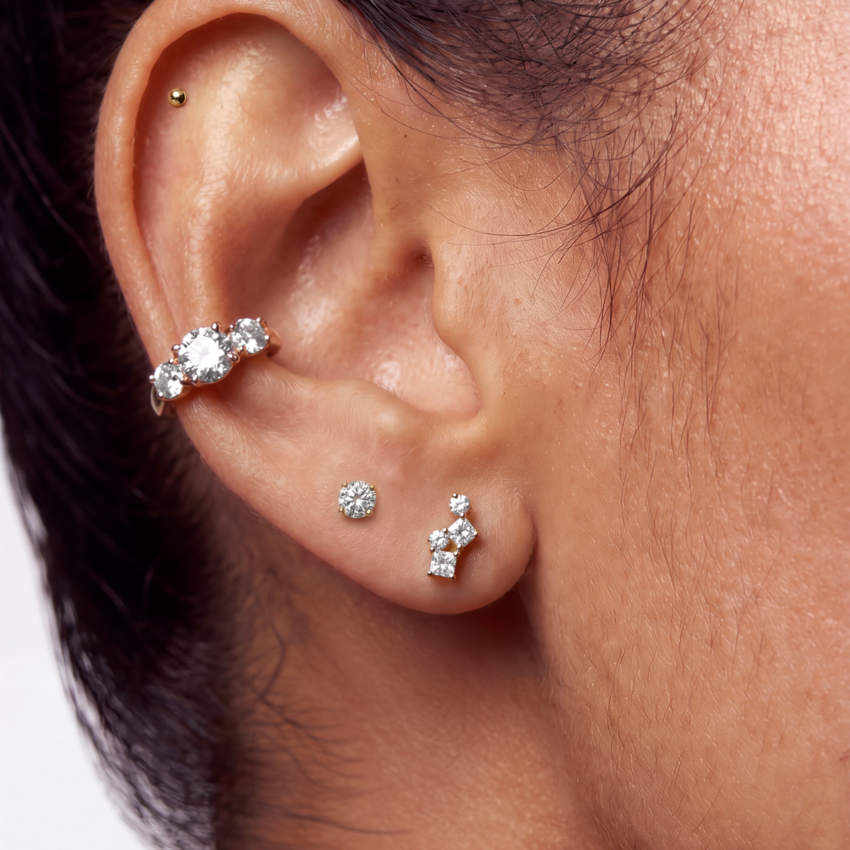 Diya Lab-Grown Diamonds Climber Earrings