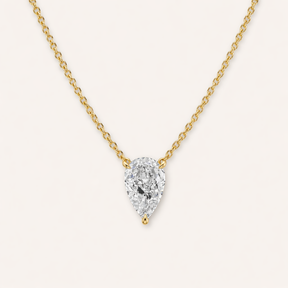 Lab-Grown Diamond Pear Pendant Necklace