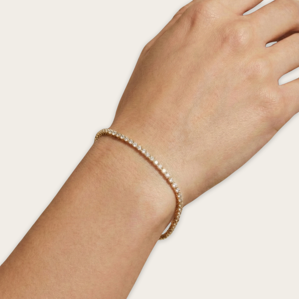 Lab-Grown Diamond Tennis Bracelet