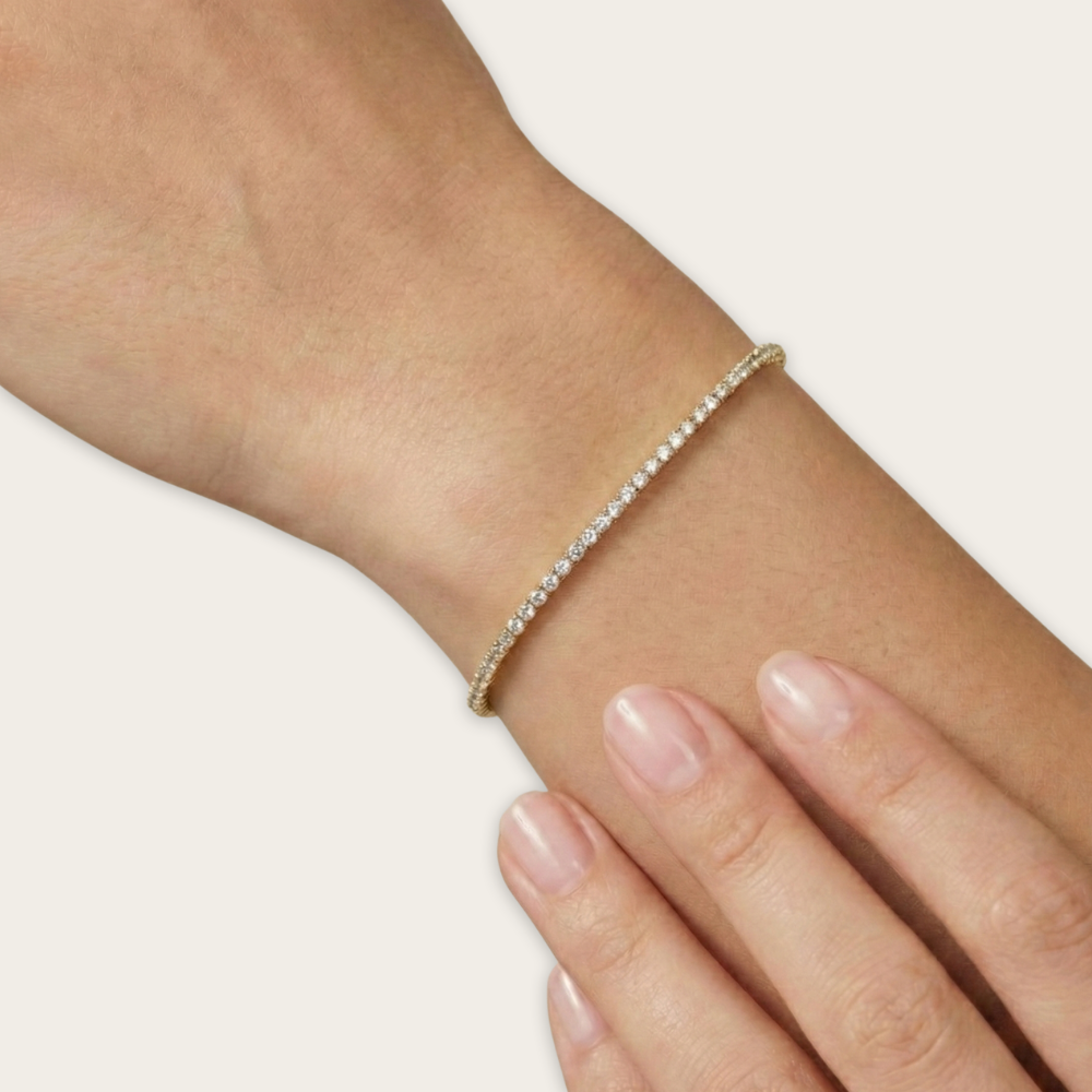 Lab-Grown Diamond Tennis Bracelet