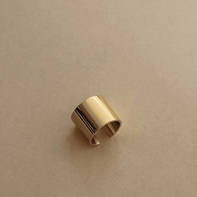 Minimally-Edgy 18k Gold-Plated Ring - Tanzire