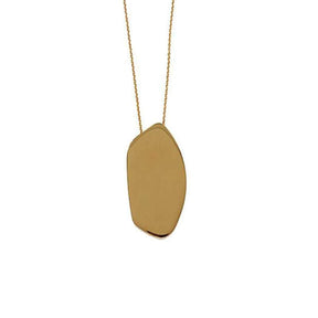 18k Gold Plated Asymmetric Handmade-in-Spain Plated Pendant Necklace - Tanzire