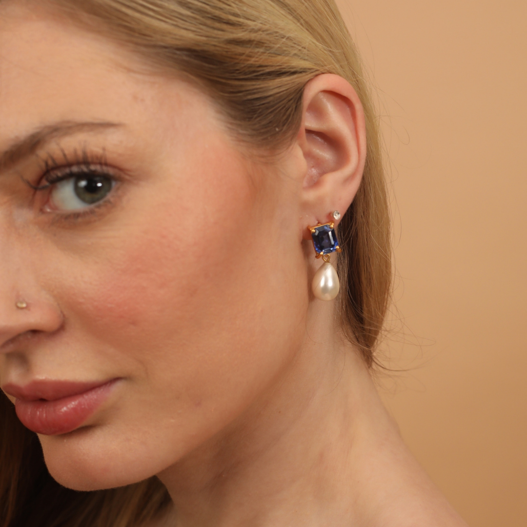 Elegant Duchess Shell Pearl Earrings