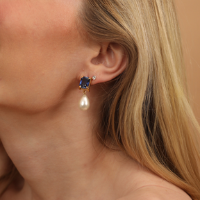 Elegant Duchess Shell Pearl Earrings