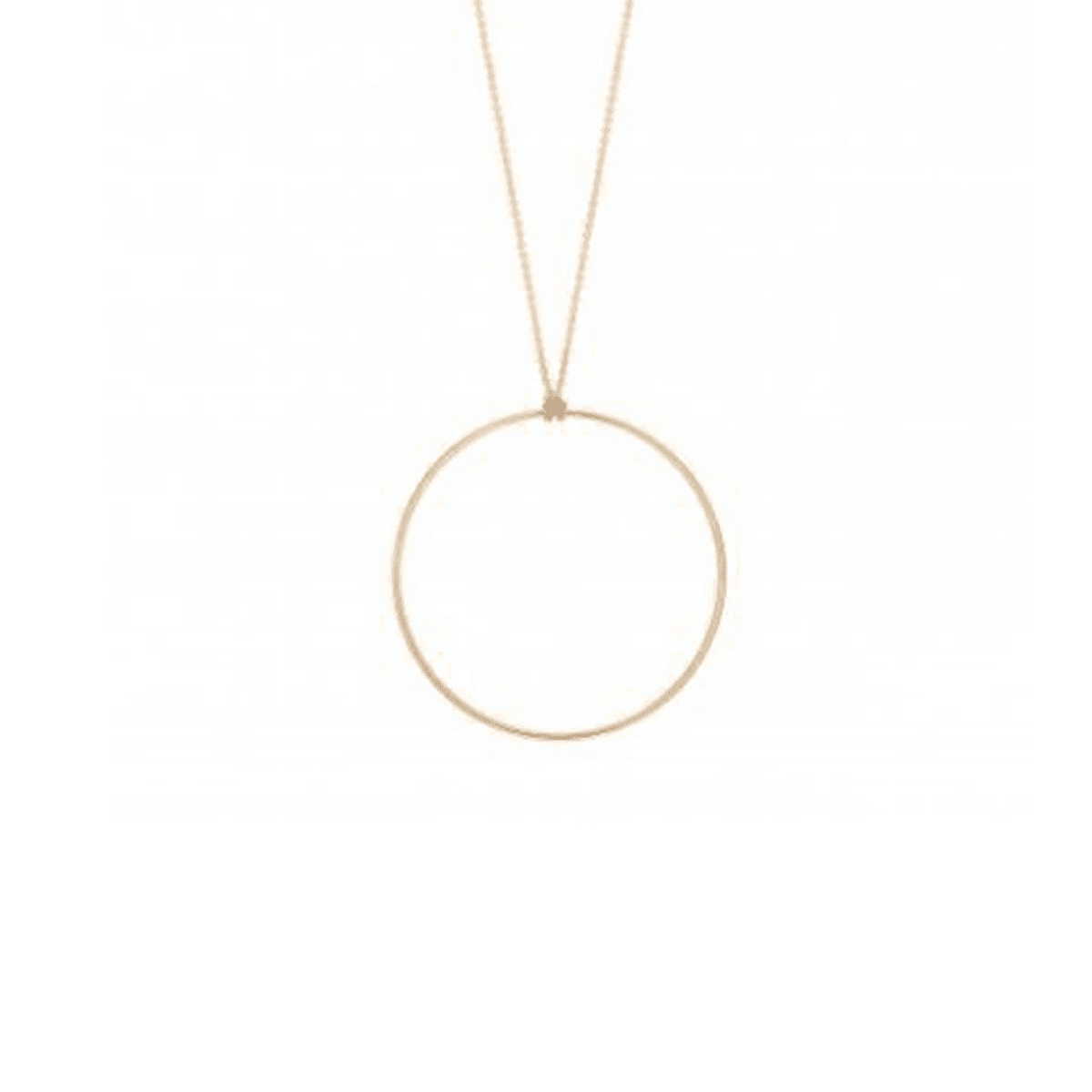 Minimal 18k Gold Plated handmade-in-spain circular pendant chain - Tanzire