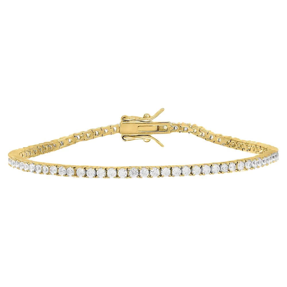 14K Gold Plated Tennis Bracelet