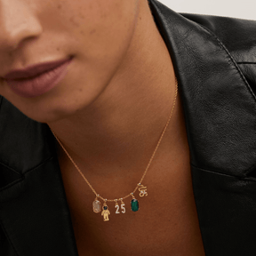 Natural Labradorite Symbolic Stone Charm