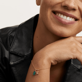 Natural Malachite Symbolic Stone Charm