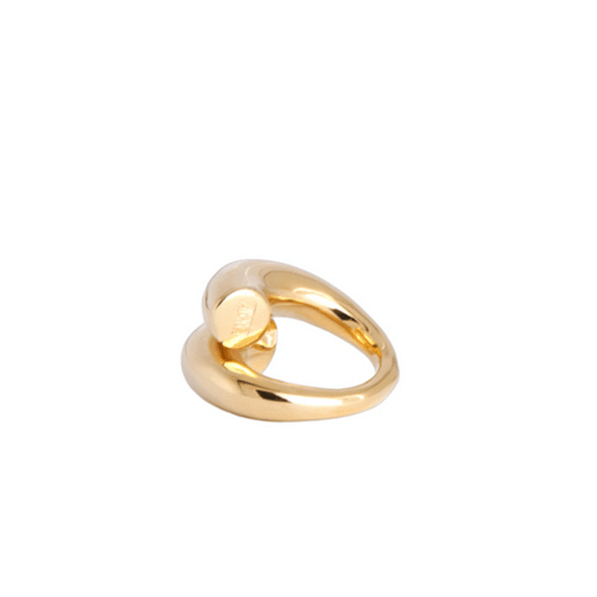 18k Gold-Plated Handmade Spiral Statement Ring for Women - Tanzire