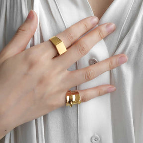 Chunky Gold Plated Kaia Pinky Ring