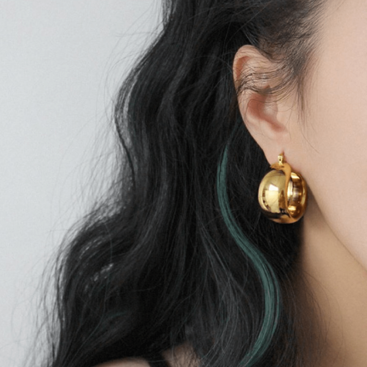 Chunky Madison Gold Hoop Earrings