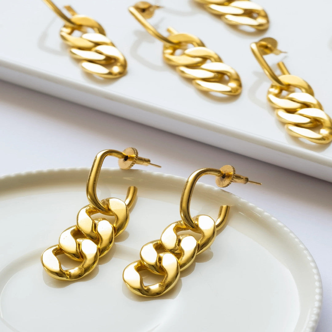 Estella Link Chain Earrings