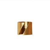 18k Gold-Plated Adjustable Diagonal Ring For Women - Tanzire