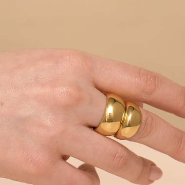 Buy Gold Plated Cubic Zirconia Kundan Embellished Ring by Vasundhara Online  at Aza Fashions.