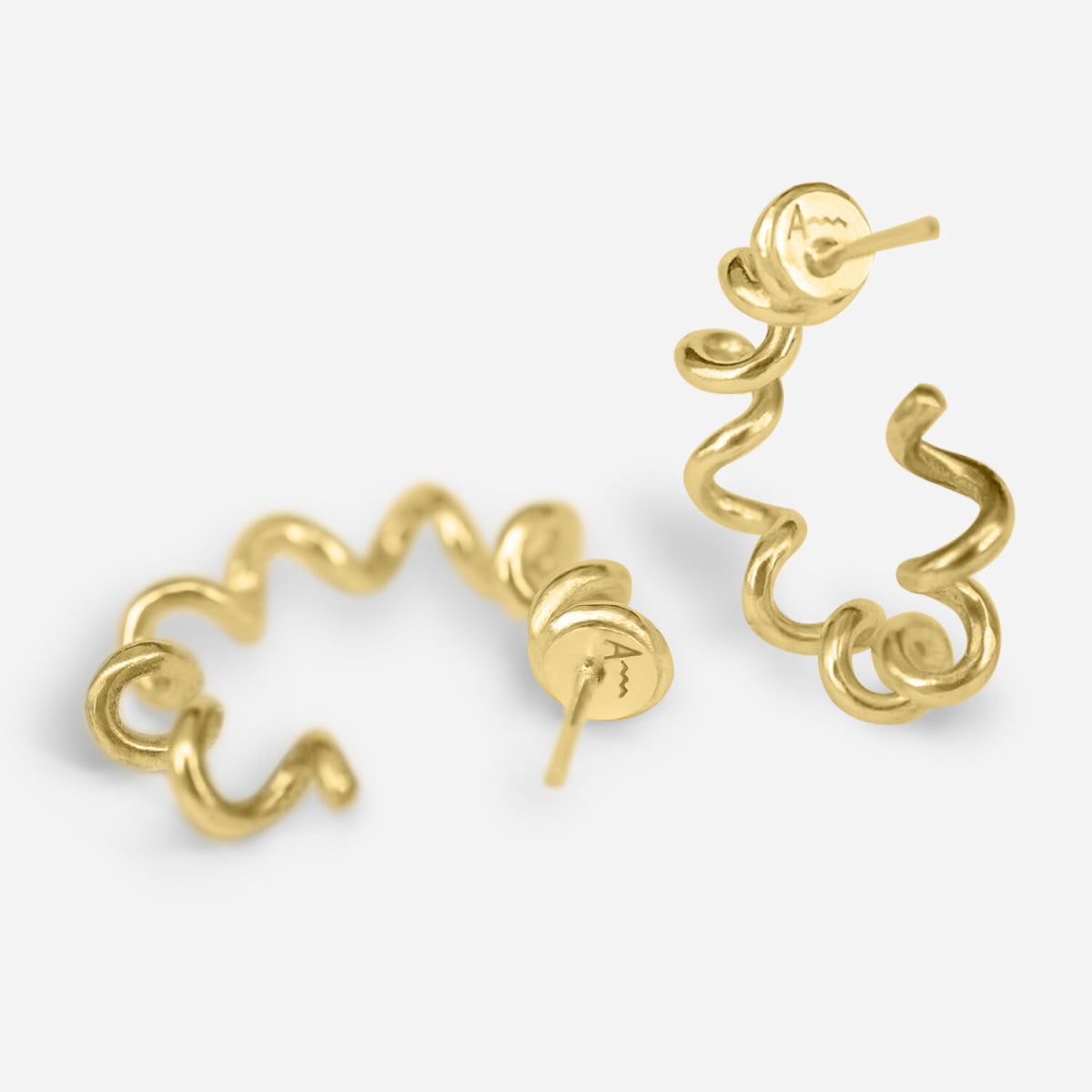 Mini Swirl Hoop Earrings