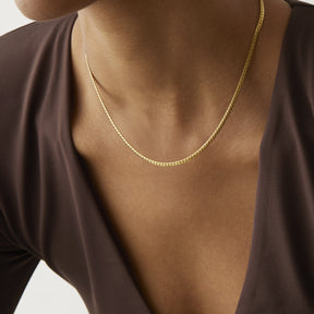 14K Gold Priya Snake Chain Necklace
