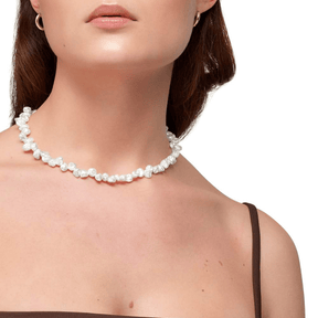 Handmade Unique Keshi Pearls Necklace