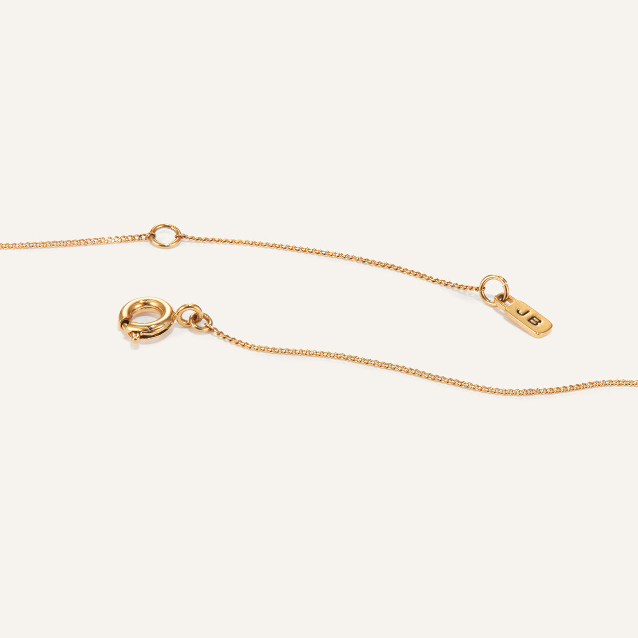 14k Gold Plated Monogram Necklace - R