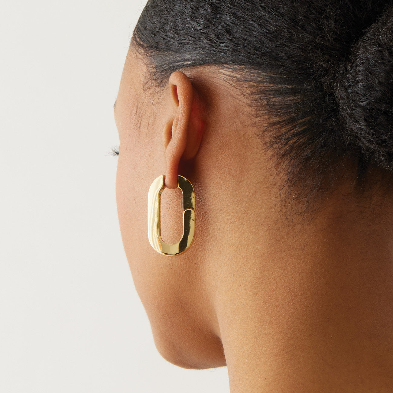 14K Gold Dipped Mega U-Shaped Earrings