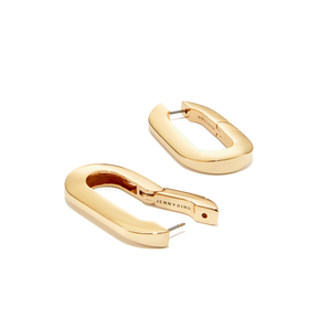 14K Gold Plated Mega U-Shaped Earrings