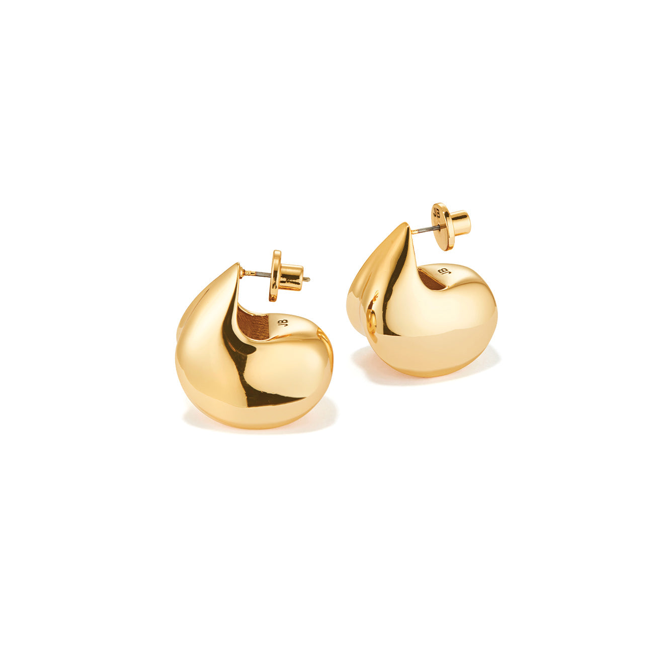 Gold-Tone Nouveaux Puff Earrings