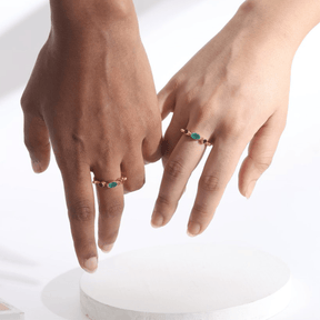 Dainty Encrusted Gold Plated Kimberley Ring