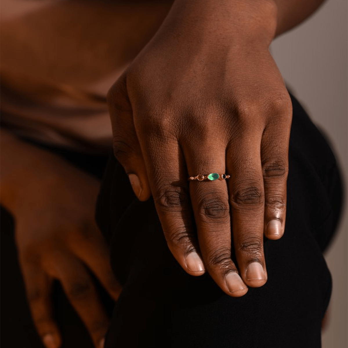 Dainty Encrusted Gold Plated Kimberley Ring