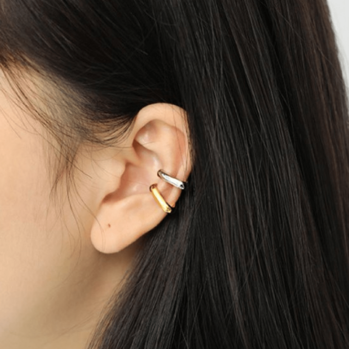 Minimal Silver Vermeil Ear Cuff