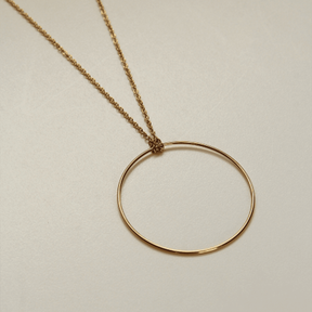 Ultra-Modern Circular 18k Gold-Plated Penelope Pendant - Tanzire Store