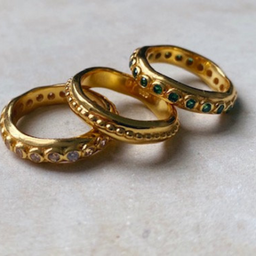 22k Gold Plated Astri Stackable Rings