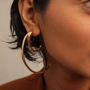 18K Gold Plated Concurrent Hoop Earrings