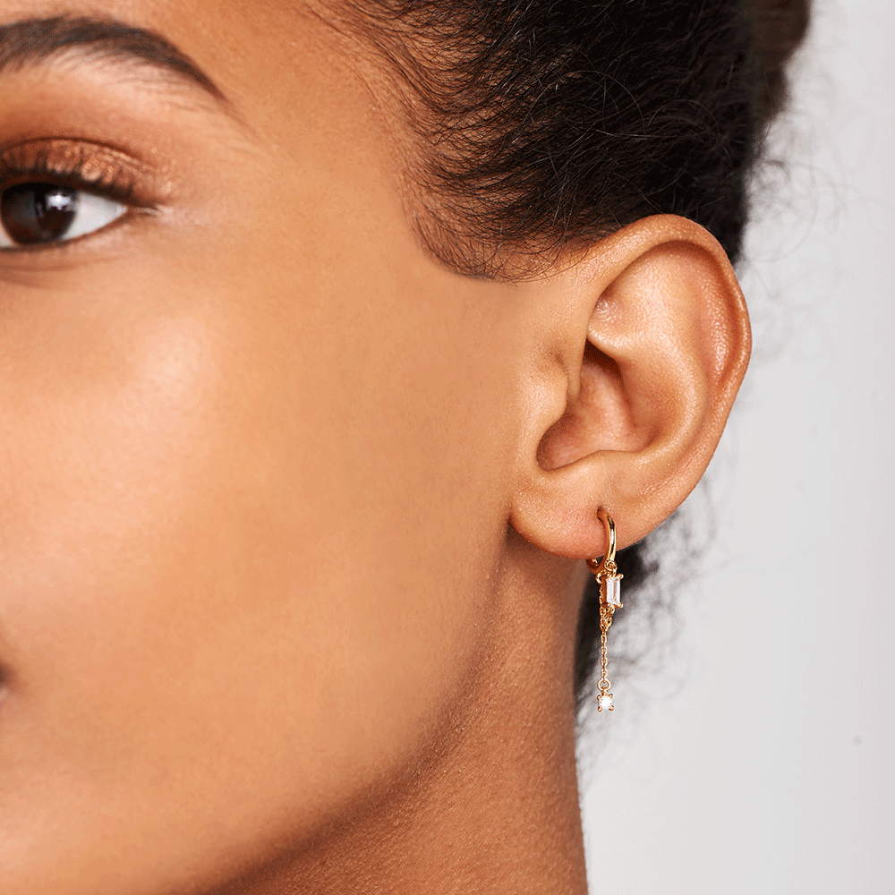 Salma Gold Dangle Earrings