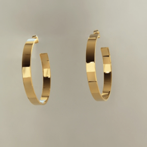 Contemporary 18k Gold-Plated Hoop Earrings - Tanzire Store