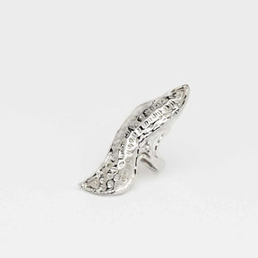 925 Sterling Silver Textured Peanut Ring - Tanzire