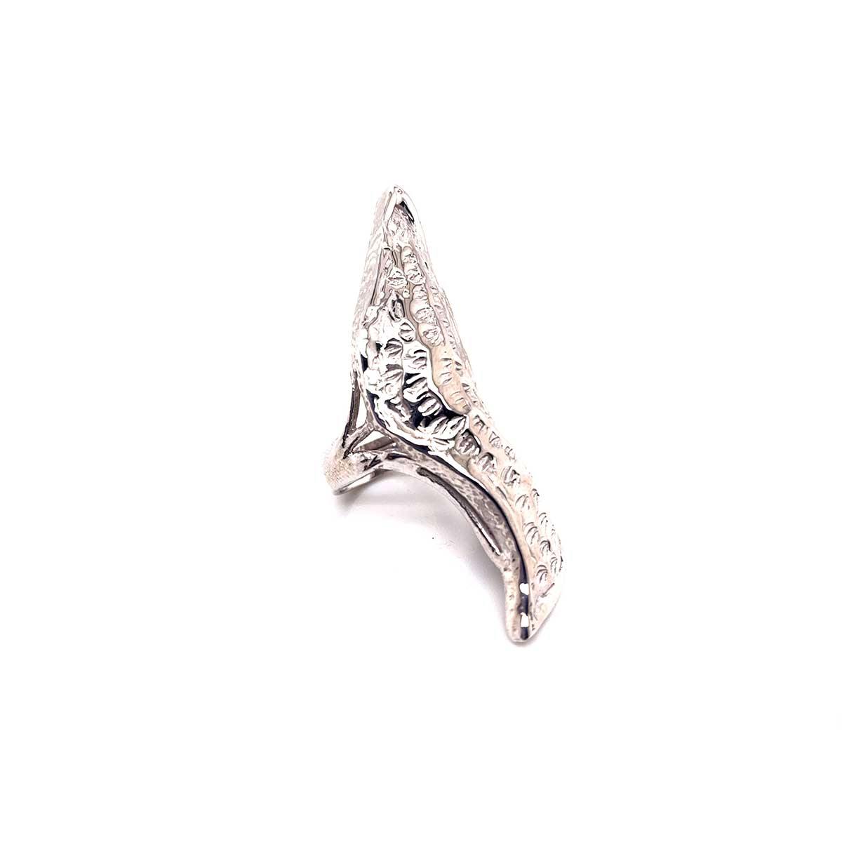 925 Sterling Silver Textured Peanut Ring - Tanzire