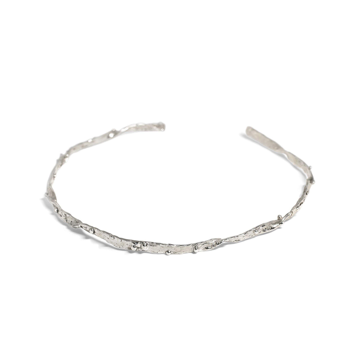 Silver Rhodium Maya Choker Necklace - Tanzire